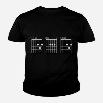 Mens Guitarist Dad Fathers Day Shirt - Dad Guitar Chords Youth T-shirt | Crazezy UK