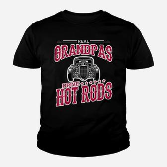Mens Hot Rod Grandpa Funny Christmas Gift Classic Car Fathers Day Youth T-shirt | Crazezy AU