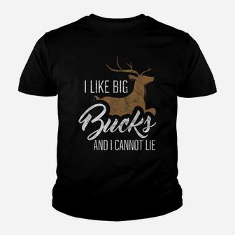 Mens I Like Big Bucks And I Cannot Lie Funny Hunting Youth T-shirt | Crazezy AU