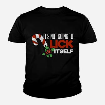 Mens Its Not Going To Lick Itself Funny Christmas Youth T-shirt | Crazezy DE
