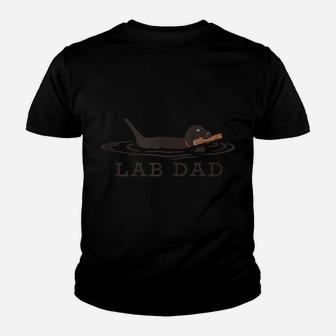 Mens Lab Dad Labrador Retriever Dog Owner Youth T-shirt | Crazezy CA