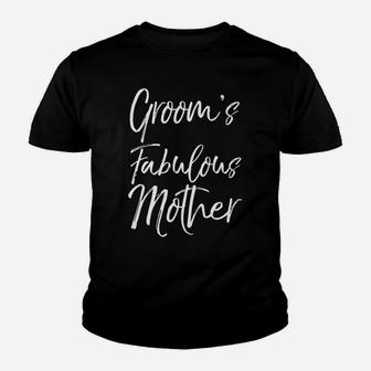 Mens Matching Family Bridal Party Gift Groom's Fabulous Mother Youth T-shirt | Crazezy UK