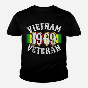 Mens Memorial Day Shirt, 1969 Vietnam Veteran Shirt Youth T-shirt | Crazezy