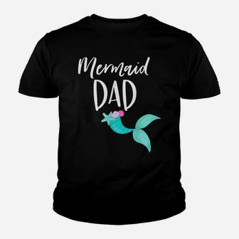 Mens Merdad Birthday Party Outfit Mom Girl Mermaid Dad Shirt Youth T-shirt | Crazezy UK