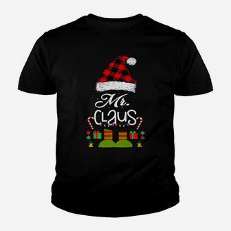 Mens Mr-Claus Matching-Couple-Husband-Wife His-&-Her Christmas Youth T-shirt | Crazezy UK