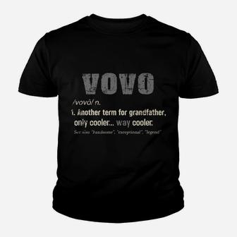 Mens Portuguese Vovo Funny Definition Grandpa Gift Youth T-shirt | Crazezy