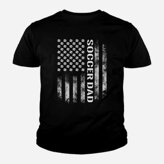 Mens Soccer Dad Funny Usa Flag Father's Day Gift Youth T-shirt | Crazezy DE