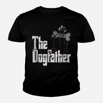 Mens The Dogfather Dad Dog, Funny Father's Day Tee Youth T-shirt | Crazezy CA
