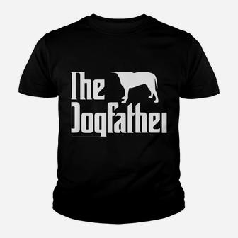 Mens The Dogfather, Pitbull Dog Dad, Best Dog Daddy Ever Sweatshirt Youth T-shirt | Crazezy