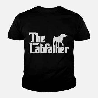 Mens The Labfather Funny Lab Labrador Dog Owner Dad Daddy Father Youth T-shirt | Crazezy