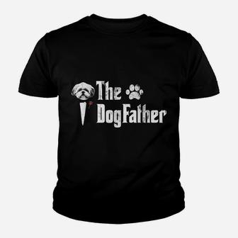 Mens Thes Dogfatherss Shih Tzu Dog Dad Tshirt Father's Day Youth T-shirt | Crazezy UK