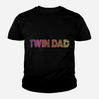 Mens Twin Dad, Father's Day, Father Of Twins Papa, Daddy, Funny Youth T-shirt | Crazezy CA