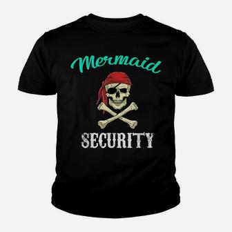 Mermaid Security Shirt Pirate Merman Funny Swimmer Party Youth T-shirt | Crazezy AU