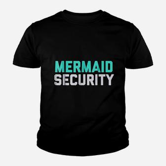 Mermaid Security Swimming Youth T-shirt | Crazezy