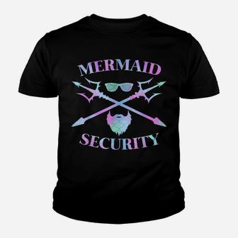 Merman Mermaid Security Funny Lifeguard Swimmer Costume Gift Youth T-shirt | Crazezy AU
