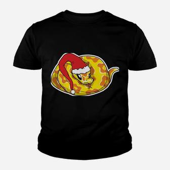 Merry Christmas Ball Python Tee | Snake Lover Sweatshirt Youth T-shirt | Crazezy