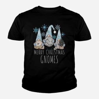 Merry Christmas Gnomies Winter Snowflake Funny Gnome Gift Youth T-shirt | Crazezy DE