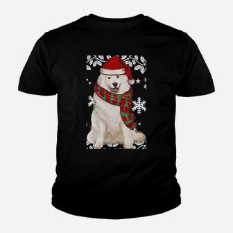 Merry Christmas Ornament Samoyed Xmas Santa Sweatshirt Youth T-shirt | Crazezy