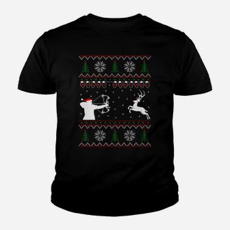 Merry Huntmas Deer Hunting Christmas Sweater Sweatshirt Youth T-shirt | Crazezy AU