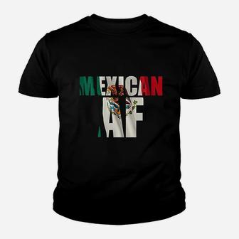 Mexican Af Mexico Flag Youth T-shirt | Crazezy