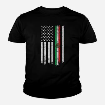 Mexican American Flag Youth T-shirt | Crazezy DE