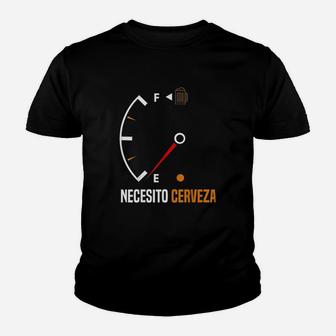 Mexican Beer Necesito Cerveza Cool Funny Sayings Youth T-shirt | Crazezy