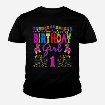 Mexican Birthday Party Matching Family Group 1St 3Rd Fiesta Youth T-shirt | Crazezy AU