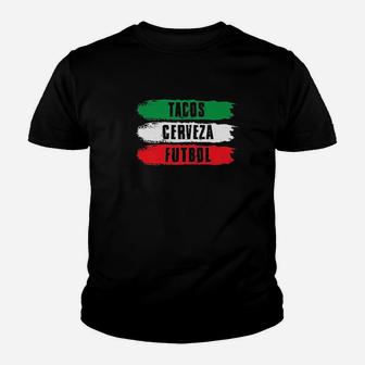 Mexican Pride Tacos Cerveza Futbol Youth T-shirt - Thegiftio