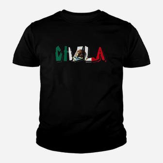 Mexico Mexican Flag Chola Youth T-shirt | Crazezy CA