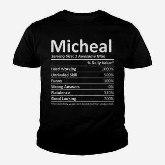 Micheal Nutrition Funny Birthday Personalized Name Gift Idea Youth T-shirt | Crazezy DE