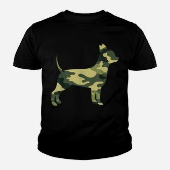 Military Chihuahua Camo Men Print Us Dog Pup Veteran Gift Youth T-shirt | Crazezy