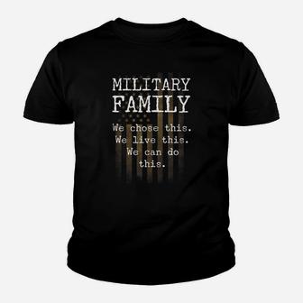 Military Family Life Army Wife Spouse Deployment Veterans Youth T-shirt | Crazezy
