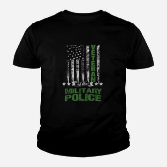 Military Police American Flag Youth T-shirt | Crazezy