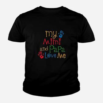 Mimi And Papa Love Me Baby Youth T-shirt | Crazezy UK