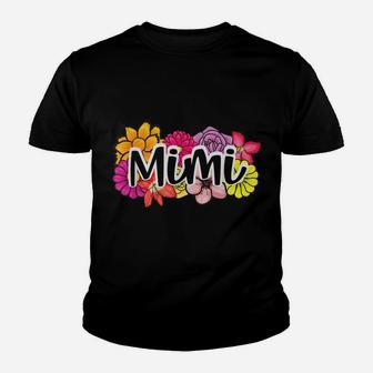 Mimi Cute Tropical Flower Mother's Day Youth T-shirt | Crazezy