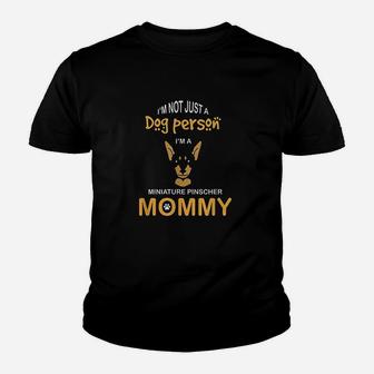 Min Pin Mom Dog Mommy Doberman Youth T-shirt | Crazezy UK