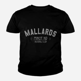 Minot Mallards Old School Baseball Youth T-shirt | Crazezy CA