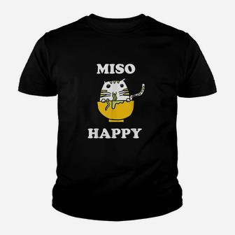 Miso Happy Japanese Cat Lover Youth T-shirt | Crazezy UK