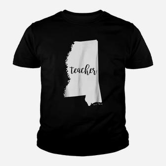 Mississippi Teacher Home State Back To School Tshirt Youth T-shirt | Crazezy DE