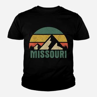 Missouri Usa Retro Mountain Gift Youth T-shirt | Crazezy