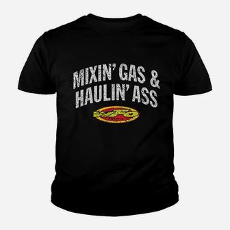 Mixing Gas Hauling Motocross Racer Youth T-shirt | Crazezy AU