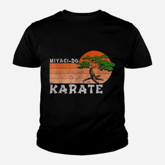 Miyagi-Do Karate Funny Vintage Karate Bonsai Tree Youth T-shirt | Crazezy