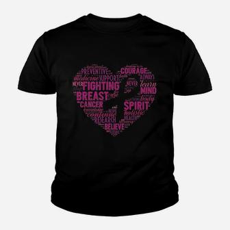Moc Deamiarr Christamas Gift Awareness Women Pink Ribbon Youth T-shirt | Crazezy AU