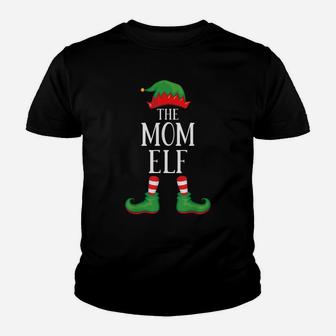 Mom Elf Matching Group Xmas Funny Family Christmas Youth T-shirt | Crazezy