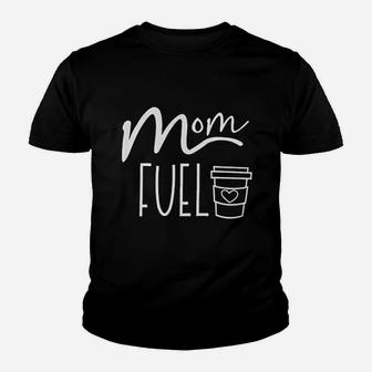 Mom Fuel Coffee Youth T-shirt | Crazezy