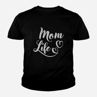 Mom Mom Life For Women Mom Gifts Pullover Youth T-shirt | Crazezy