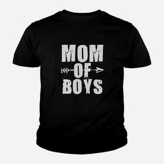 Mom Of Boys Cute Youth T-shirt | Crazezy