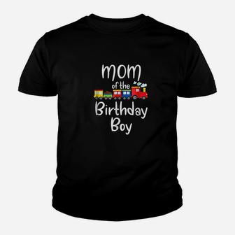 Mom Of The Birthday Boy Train Youth T-shirt | Crazezy CA