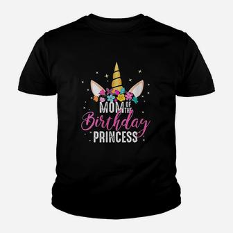 Mom Of The Birthday Princess Youth T-shirt | Crazezy