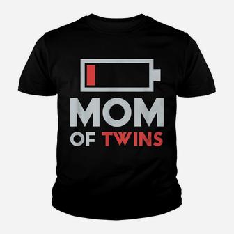 Mom Of Twins Shirt Gift From Son Daughter Twin Mothers Day Youth T-shirt | Crazezy
